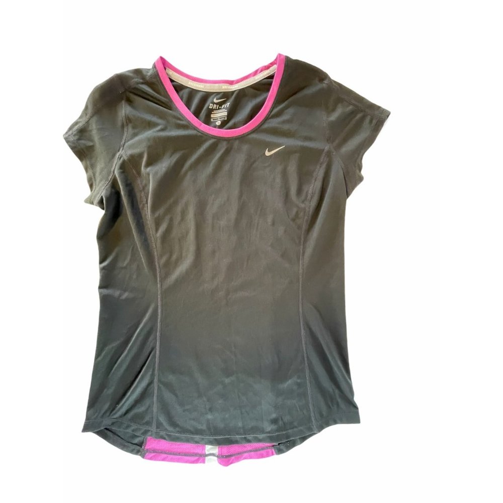 Nike Running | Dri-Fit Running Top | Black Pink